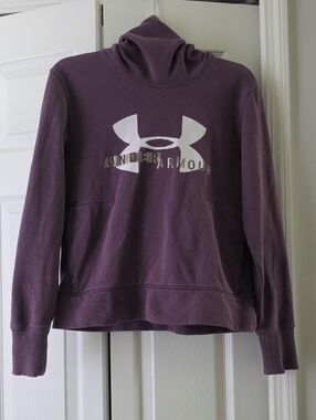 Under Armour Women's Plum Hooded Pullover with Metallic Logo